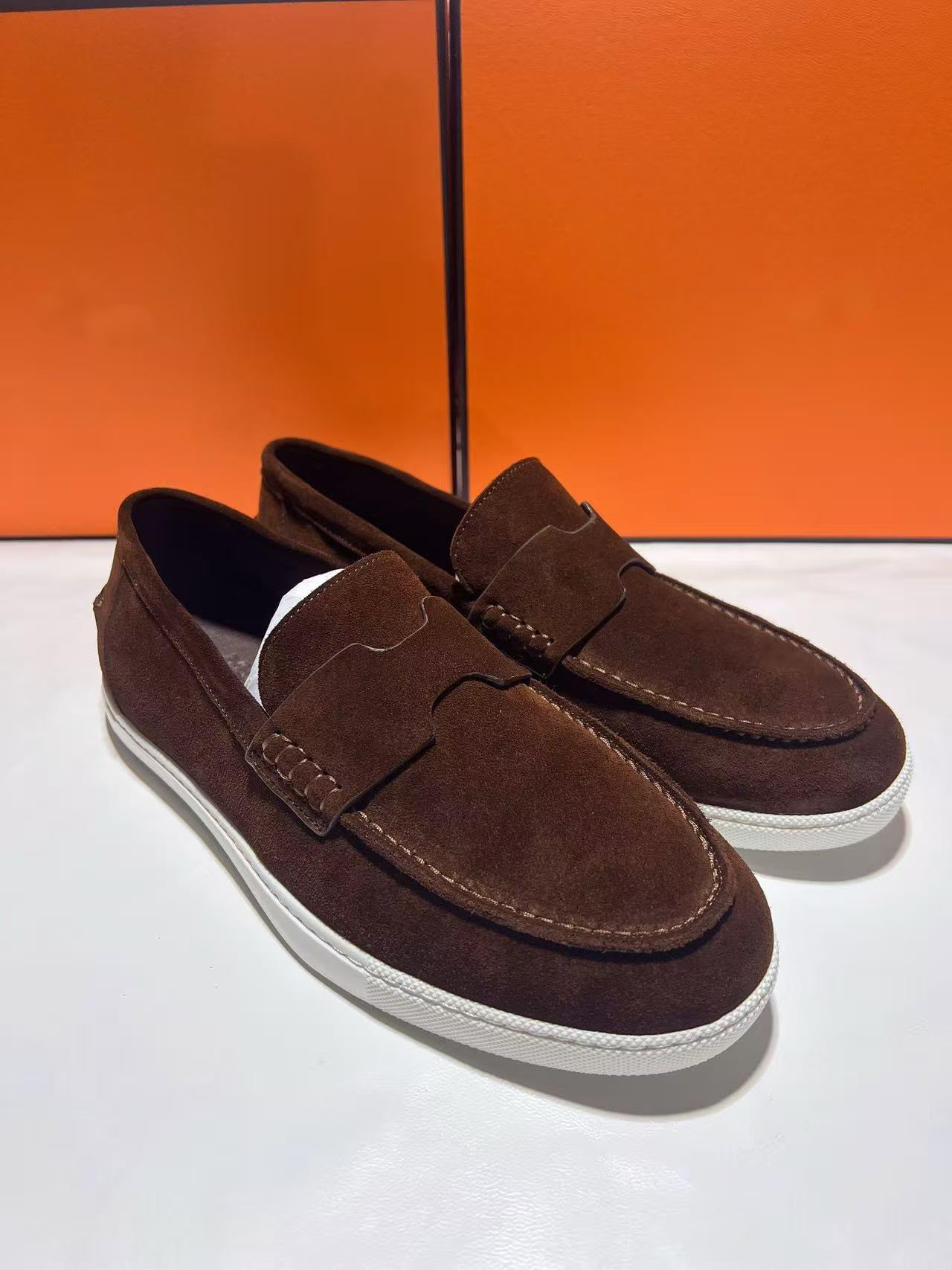 Mocasin Alcantara Marron